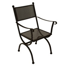 Gartenstuhl Gartensessel Gartenmöbel ROMEO von MBM Eisen wetterfest, 2. WAHL