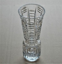 Vase Kristall geometrische Form 15,5 cm hoch