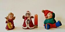 Weihnachtsfiguren, Engel, Kerzenständer, 3er Set, Keramik