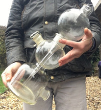 Vintage Glasfiltration Trenngerät Labor Chemiker Wissenschaft 50er Jahre