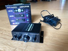 AK-170 Audio Mini Power Amplifier / Verstärker 2 x 20 Watt DC 12V + Netzteil OVP