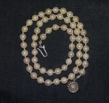 Akoya Zuchtperlenkette 50cm neu geknotet, 5,5 mm,  Schließe WG 333 , super  !