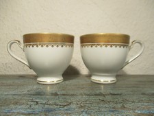 2er Set Kaffeetasse Eschenbach Bavaria opulenter Dekor Goldrand 150ml Porzellan