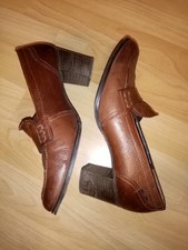 Damen Pumps, Schuhe, Gr. 39(6),paul green, Leder, Handarbeit, braun, gebraucht 