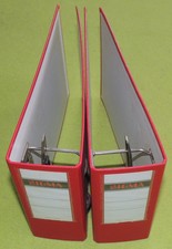 2x Bankordner Kontoauszugsordner Kontoauszüge Ordner rot Ringbuch A5 75 mm Sigma