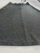 Midi Rock H&M A-Linie Schwarz Weiß M 38 40