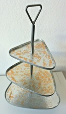 IMPRESSIONEN LIVING Deko-Etagere 3Etagen B34xT34xH59cm 3-eckig Enamel color NEU 