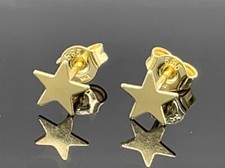 SCHMUCKJAGD OHRSTECKER  STERN  585/- GELBGOLD