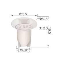 10 x  Befestigungs-Clip, Spreizniet für Dacia Renault 7703081184 Opel 742746