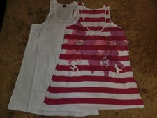 2 Teile SUPER SOMMER LONGTOP KLEIDER GR. 46 48 NEU pink silber weiß