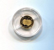 LIBERIA GOLD 25 DOLLARS 2001 ABSCHIED VON DER DM  999° GOLD POLIERTE PLATTE