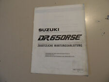 Suzuki DR 650 RSE Modelljahr 1996 Werkstatthandbuch Ergänzung Heft