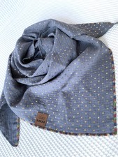 Grau Goldene Sternchen Halstuch Musselin Tuch Ciao Kakao