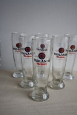 6 Paulaner Weißbiergläser 0,3 Liter Weizengläser Biergläser