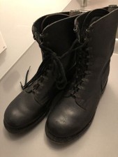 Alte Bundeswehr Kampfstiefel Springerstiefel Biker Leder 280 106 Gr 43 / 44 rar