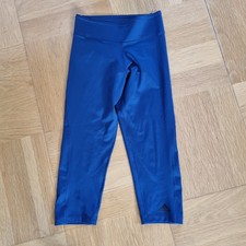 Adidas, tolle 3/4 Leggins, blau, Größe XS