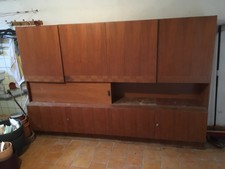 Schrank Schrankwand Anbauwand 60er Jahre Wohnzimmerschrank
