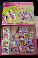Clementoni Disney Minnie 2 in 1 Puzzle  Memory 3+ KOMPLETT, guter Zustand