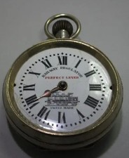 Alte Swiss Taschenuhr "Railway Regulator PERFECT LEVER"(~1900,Swiss) glas fehlt!