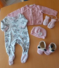 Babykleidung, 5 Teile,  Gr.62/68, rosa