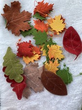 Herbst Deko Blätter Stoff/Filz