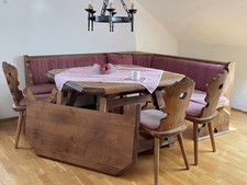 VOGLAUER Anno 1600: Eckschrank, Tisch BT11 mit Ansteckplatte TV12, 3 Stühle STGP