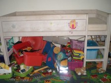 Kinder Hochbett aus Bio-Möbelhaus inkl. Matratze, sehr guter Zustand