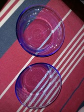 Glasschalen 2 Stück Blau