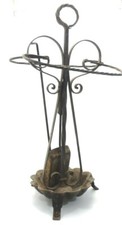 Alt Kaminbesteck Schmiedeeisen schwer geschmiedet, A1.12.1