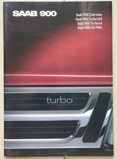 Saab 900 Turbo 16S/Cabrio/900i Prospekt/brochure/folleto/opuscolo/broschyr 1988