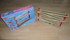  Eichhorn Rollbahn sehr alte XL-Kugelbahn aus Holz mit OVP Rarität Top-Zustand 