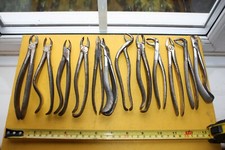 VINTAGE ZAHNZAHNARZT ZAHNABZIEHER ZANGE ZAHNMEDIZINWERKZEUGE AUSRÜSTUNG