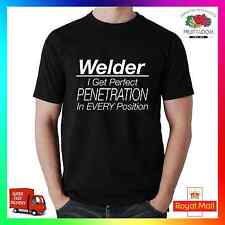 Schweißgerät Perfect Penetration T-Shirt Tee Lustig Schweißen MIG TIG Arc Oxy Mechaniker