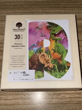 Wentworth Dinosaurier Alphabet Buchstabe R 30 Stück Holz Puzzle Whimsy unbenutzt
