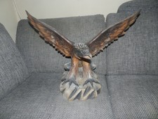 Massivholz Adler Maße: ca. 46cm hoch und 61cm Spannweite