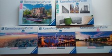 5 Puzzles Ravensburger 1000/1500 Teile London Paris New York Zürich Amsterdam
