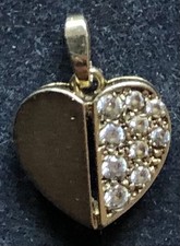 Nachlassschmuck Anhänger Herz mit Zirkonia statt Brilli  .333 Gold 1,6 g