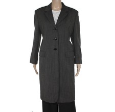 Max Mara Size 46 IT Women Trench Blazer Collared Button Down Suit Jacket Sing...