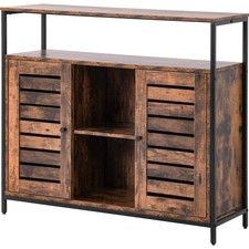 Merax Küchenschrank Sideboard Beistellschrank Kommode Hängeschrank Stahlrahmen