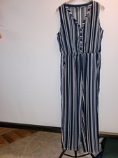 blau-weiß gestreifter Jumpsuit Gr.40 von Yessica