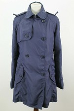 Zara Woman Navy doppelte Knopfleiste Trenchcoat Größe L