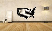 USA Flagge Harley Amerika Route 66 Schlafzimmer Kinderzimmer Wandtattoo A080