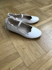 ZARA Ballerinas Schuhe Slipper Weiss Neu Gr.26
