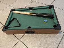 Mini Pool Billardtisch Billard inkl. Zubehör Idena Wie Neu ca. 51x31x9 cm