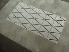 Teppich Flachgewebe Brücke 67 x 140 cm Läufer Nature Rauten E204