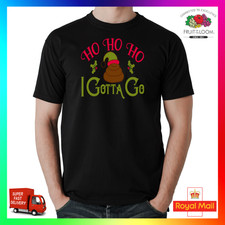 HO HO HO I Gotta Go Tshirt T-Shirt Tee Sassy Töpfchen Poo Poop Xmas Weihnachten