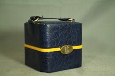 Klein Quadratisch Würfel Liz Claiborne Schmuck Make Up Blau Kunstleder Box Bag