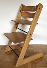 Stokke Tripp Trapp Hochstuhl Natur Holz Baby- Kinderstuhl