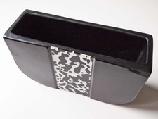 Vase Schale Topf Deko Schwarz weiss