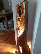 Stehlampe/Bodenlampe/Balkenlampe/Holzlampe aus alten Balken. Absolutes Unikat.